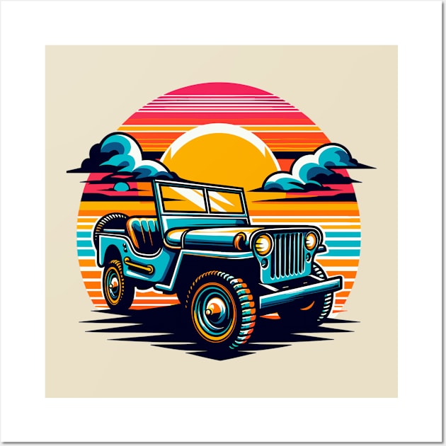 Willys Jeep Wall Art by Vehicles-Art